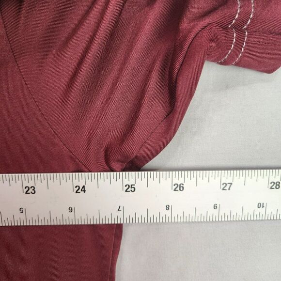 Callaway Mens Golf Shirt Extra Large Polo Short Sleeve Maroon Mountain Star - Picture 5 of 10